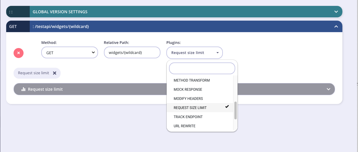 Select middleware