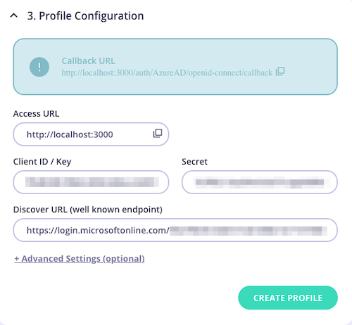 Profile Configuration