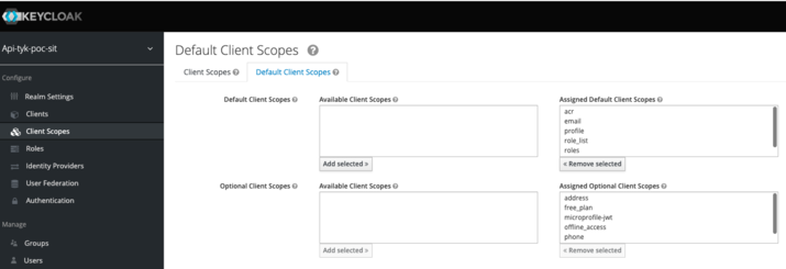 Client Scope Assigned Type