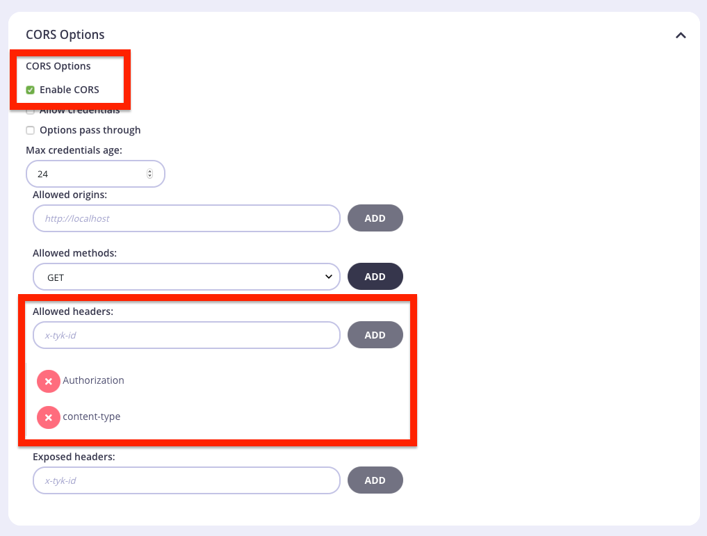 Portal GraphQL Playground CORS